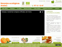 Tablet Screenshot of naranjasecologicasandreu.com